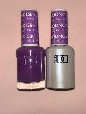 Vivid Violet Nail Polish Duo - DND 580 &  ALL NEW POLISH